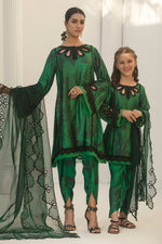 Forest Green Mother Daughter Combo