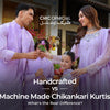 Handcrafted vs Machine Made Chikankari Kurtis: What’s the Real Difference?