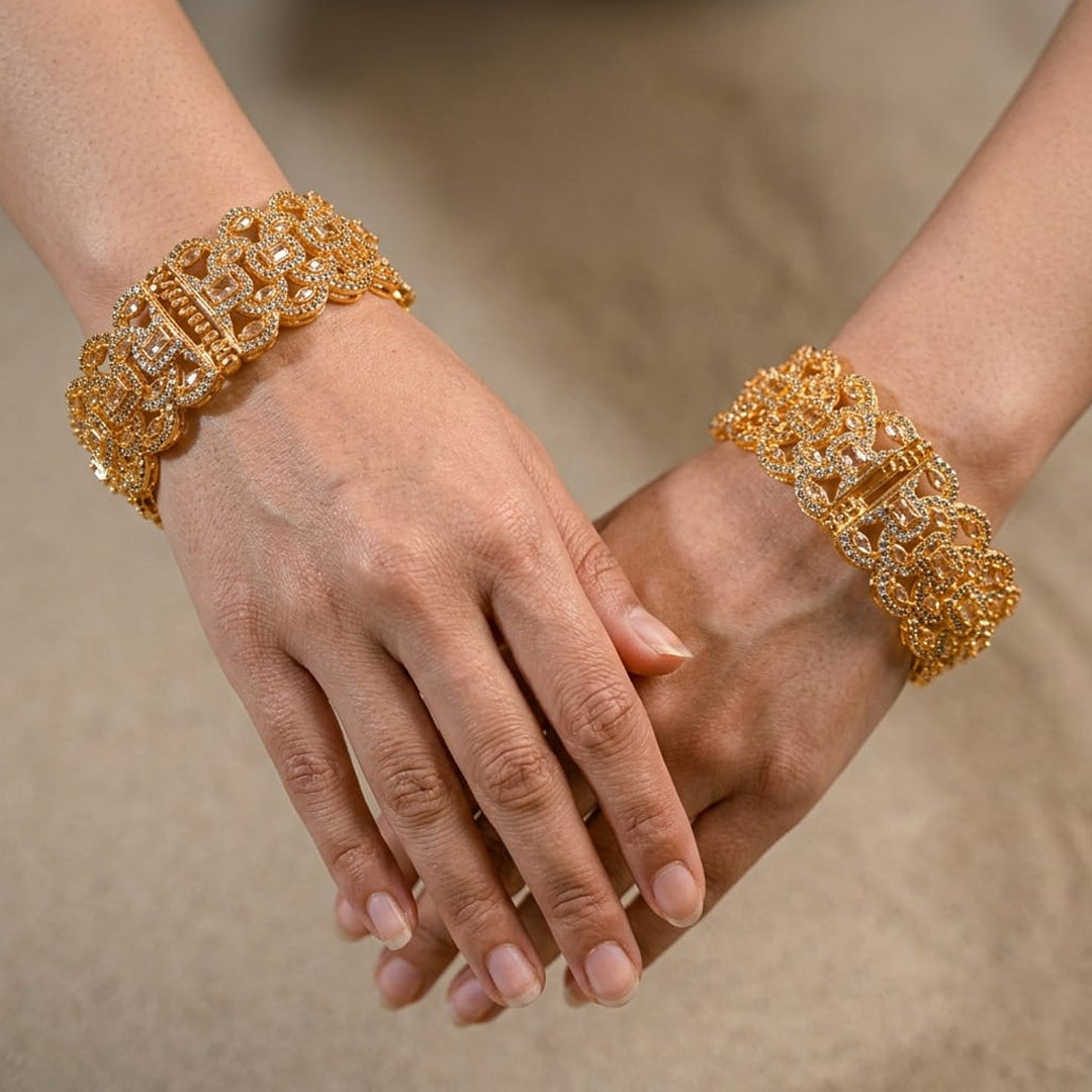 Mega Gold zircon Bangles