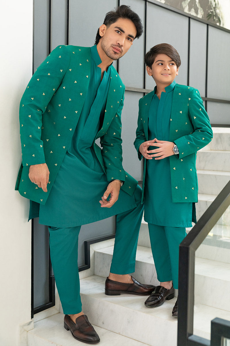 Jade Green Prince coat combo