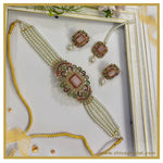 Dusty Pink Mini Pearl choker set