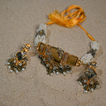Champagne Doublet Stone Choker set