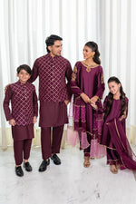 Deep Plum Waistcoat Combo