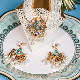 Aqua Droplet Choker Set