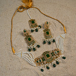 Emerald Mega Gold Choker Set