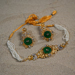 Egyptian Emerald Choker Set