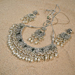 Silver Mirror Choker set