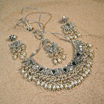 Silver Mirror Choker set