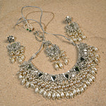 Silver Mirror Choker set