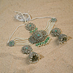 Sea Green Jhumki Choker Set