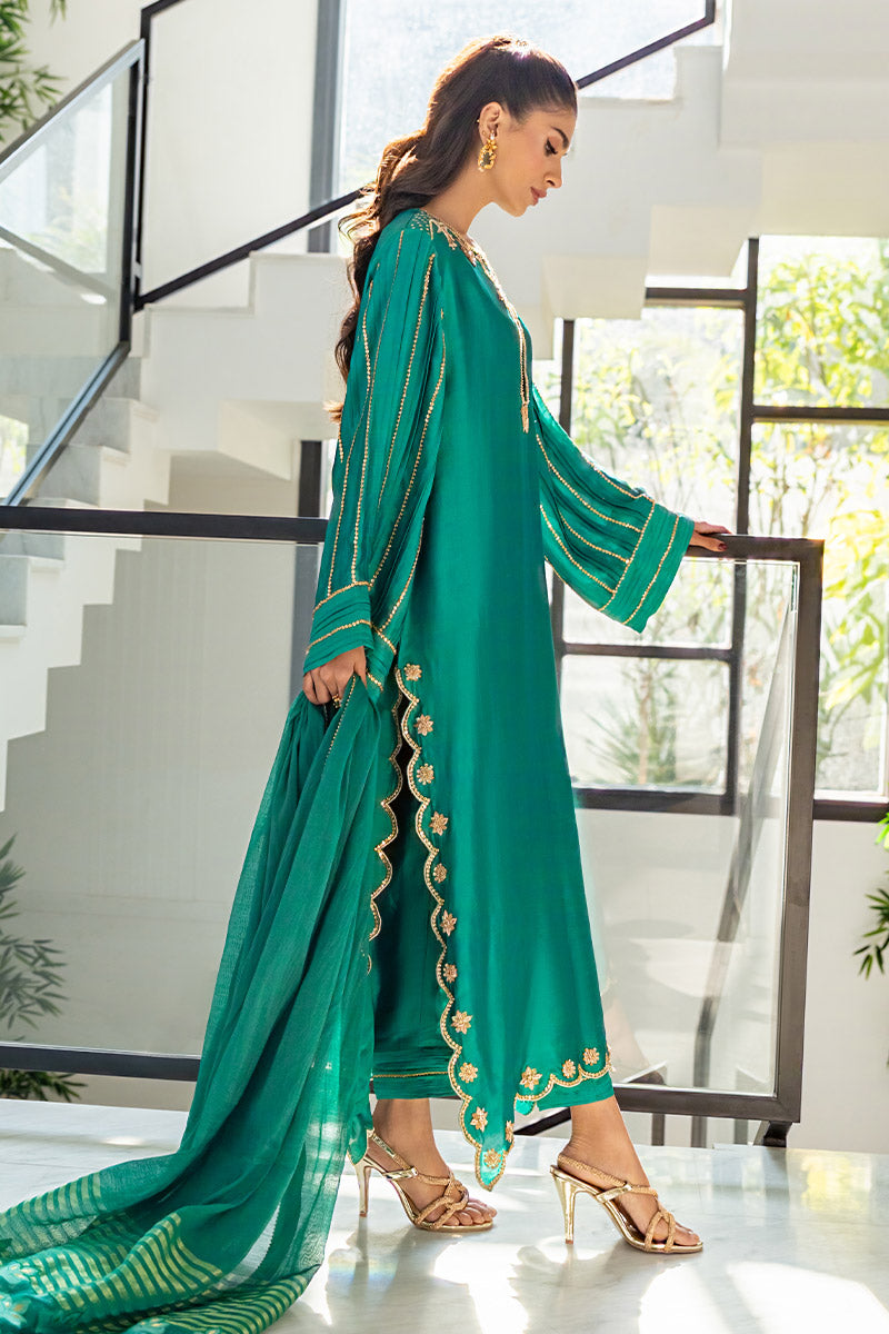 Emerald Green - Trendy Pakistani Women Dresses Online S Emerald Green - Trendy Pakistani Women Dresses Online S