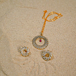 Ruby stone sphere set