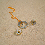 Black stone sphere set