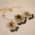 Black almond Choker set