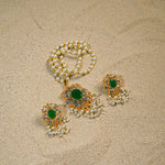 Emerald Pearl Mala set