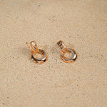 Zircon studded Hoop Earrings