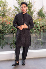 Embroidered Black Kurta