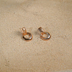 Zircon studded Hoop Earrings