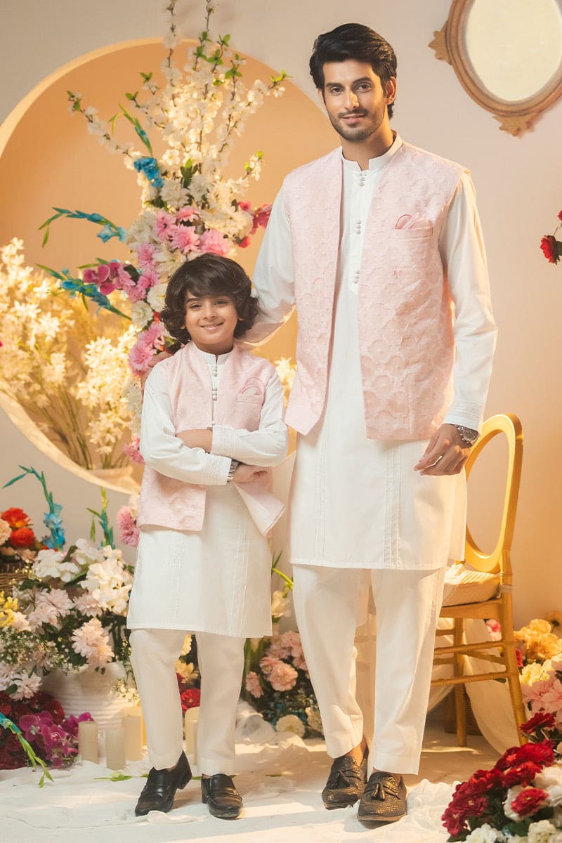 Father & Son Combo Varna & Shirt Cotton Half Sleeve – Uathayam