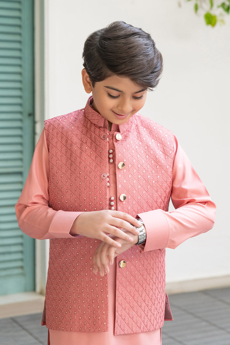 Almond Embroidered Waistcoat kids