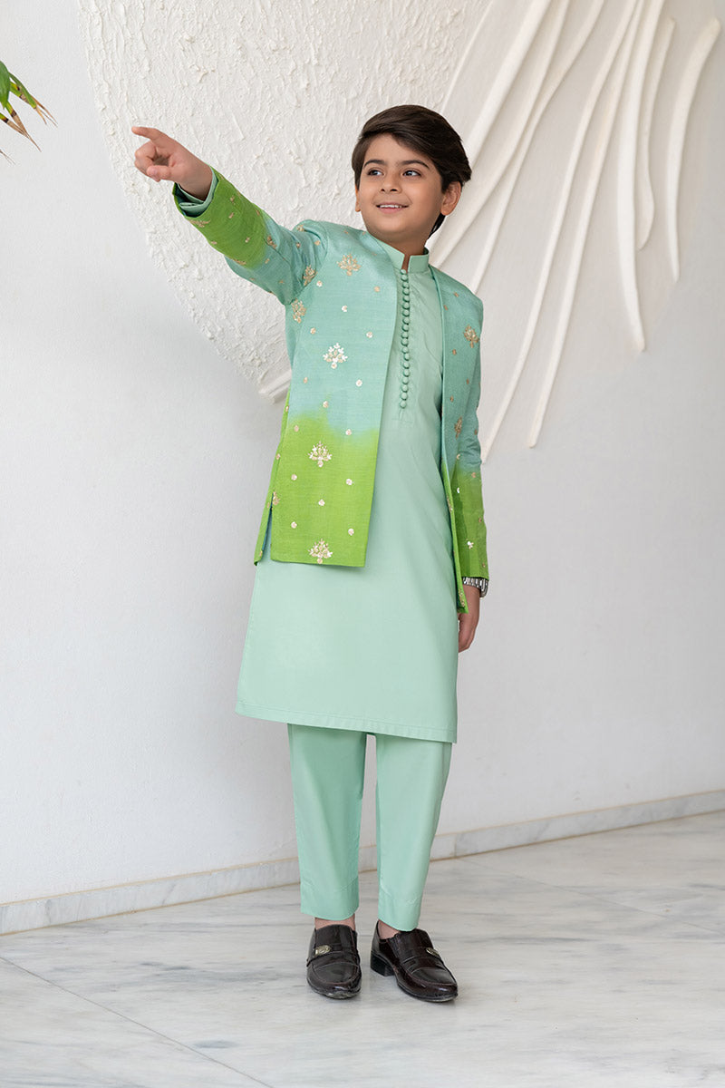 Gradiant Green Princecoat kids