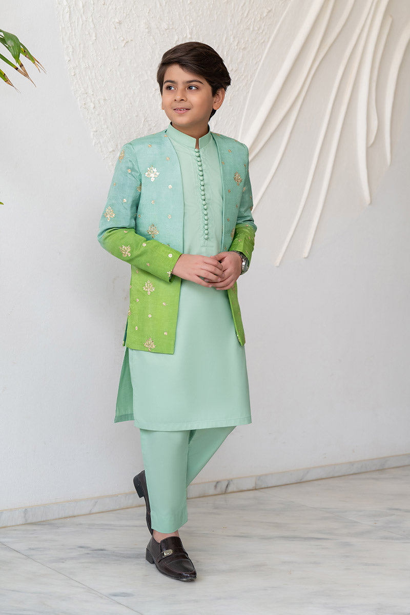 Gradiant Green Princecoat kids