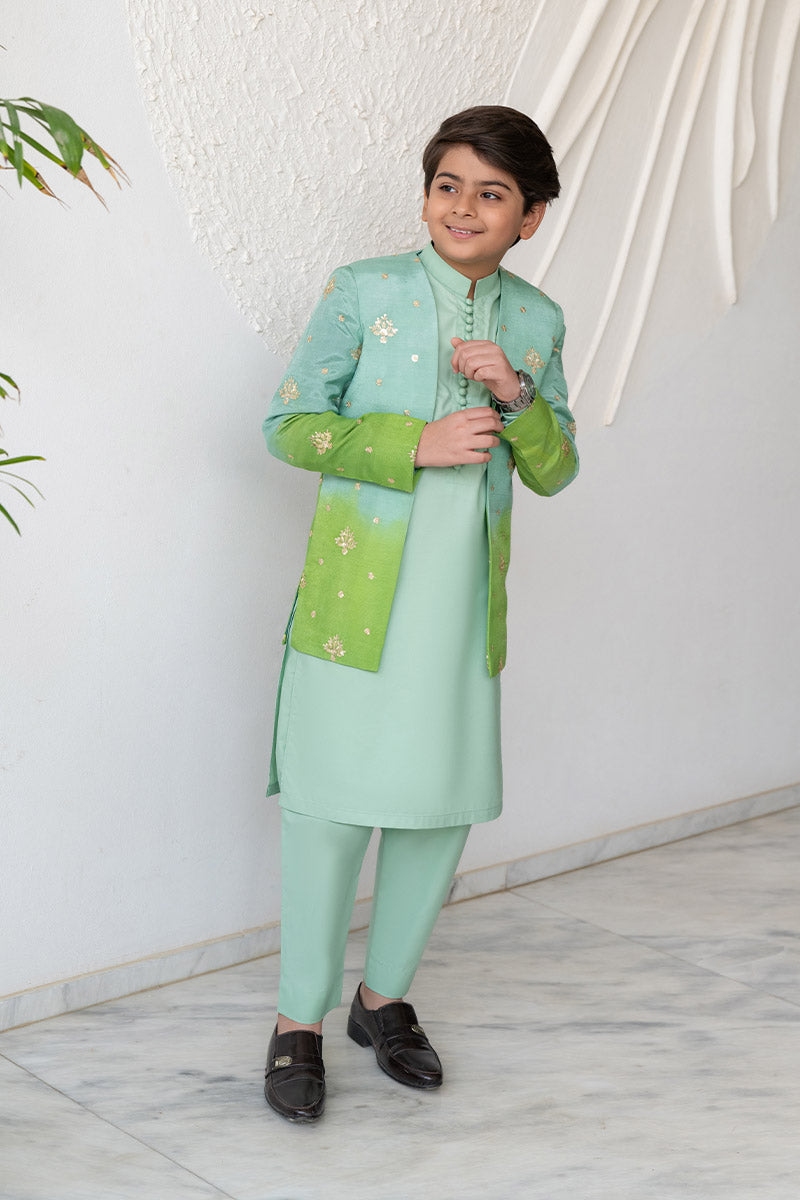 Gradiant Green Princecoat kids