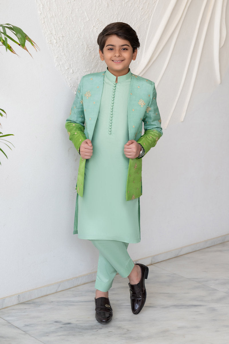 Gradiant Green Princecoat kids