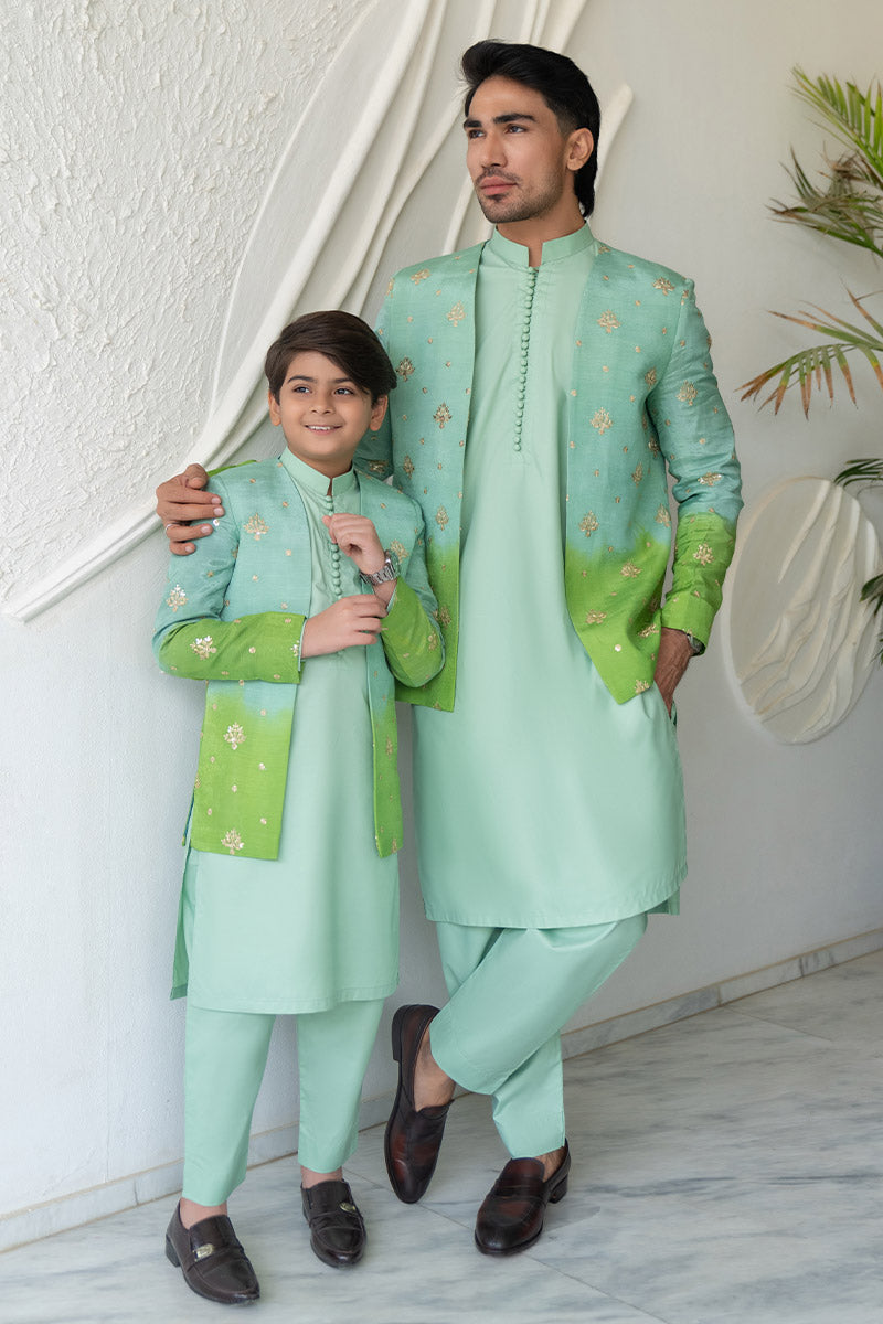 Gradiant Green Princecoat Combo