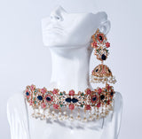 Blue Collar Nauratan Choker Set