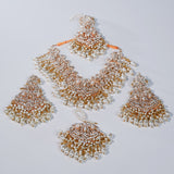 Hyderabadi White Nikkah Bridal Set