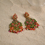 Nauratan Green Dome Earrings