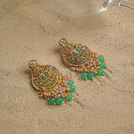 Sea green Gold Chandelier