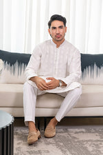 White Embroidered kurta
