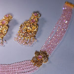 Dusty pink gold Mala set
