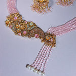 Dusty pink gold Mala set