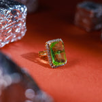 Grape Green Stone Ring