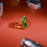Grape Green Stone Ring