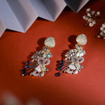 OMBRE VIOLET CRYSTAL EARRINGS