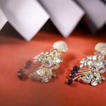 OMBRE VIOLET CRYSTAL EARRINGS