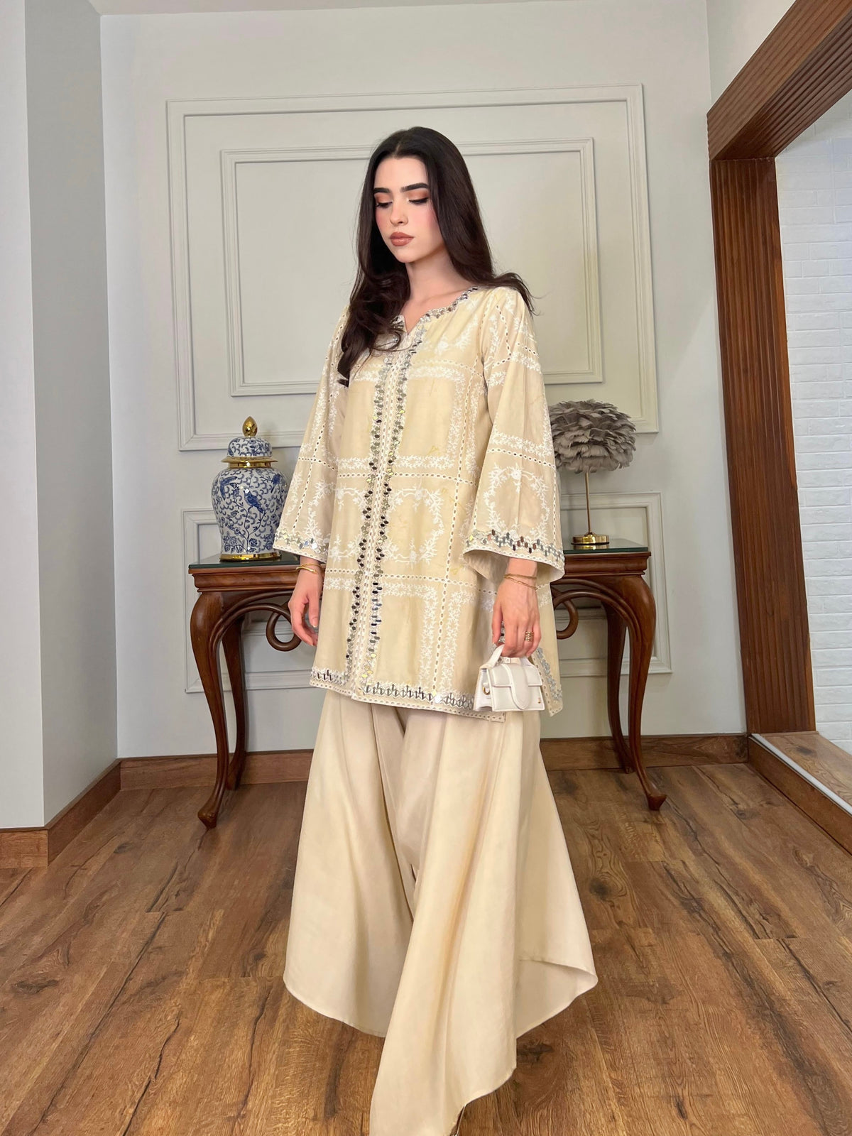 Sorayya Spotted in Ivory Lumina