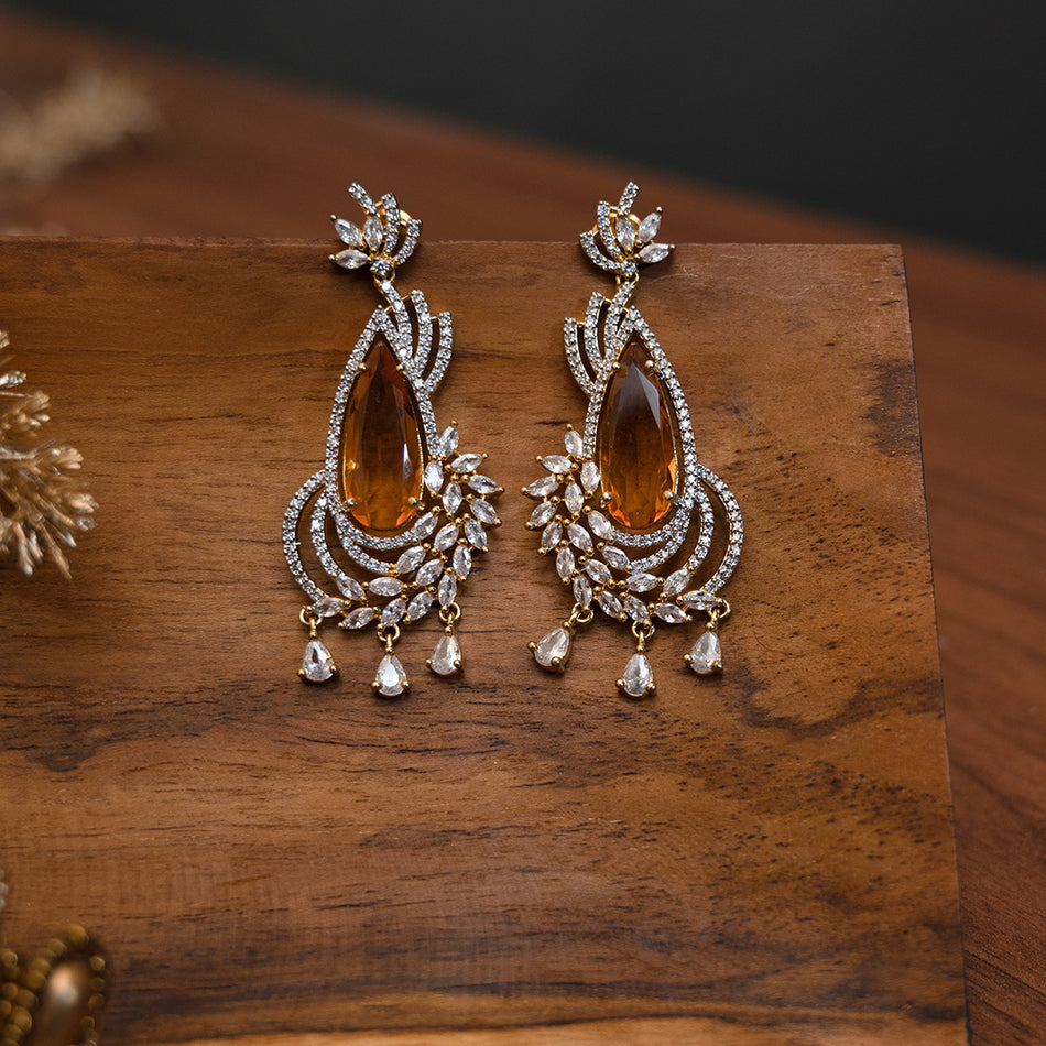 Gold Almond Earrings