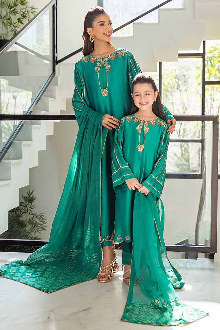 cotton dress green Cotton Calm Maxi Dress