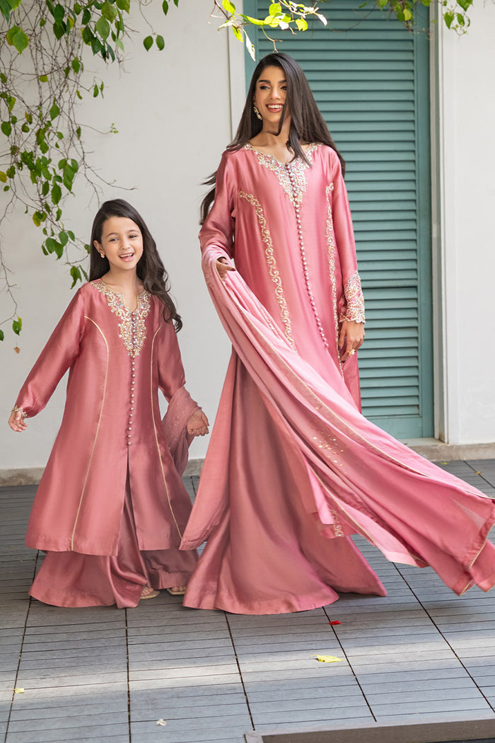 strapless open back dress Pakistani Dress Organza Silk