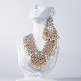 Hyderabadi White Nikkah Bridal Set