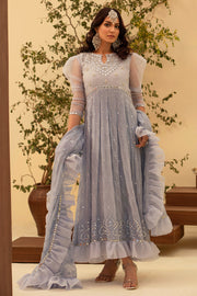 Blue Frill Pishwas