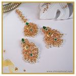 Gold emerald Kundan ET set
