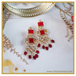Mega Maroon Earrings