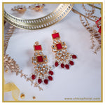 Mega Maroon Earrings