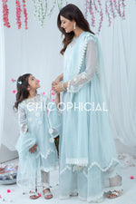 Dawn Blue Mother Daughter Combo